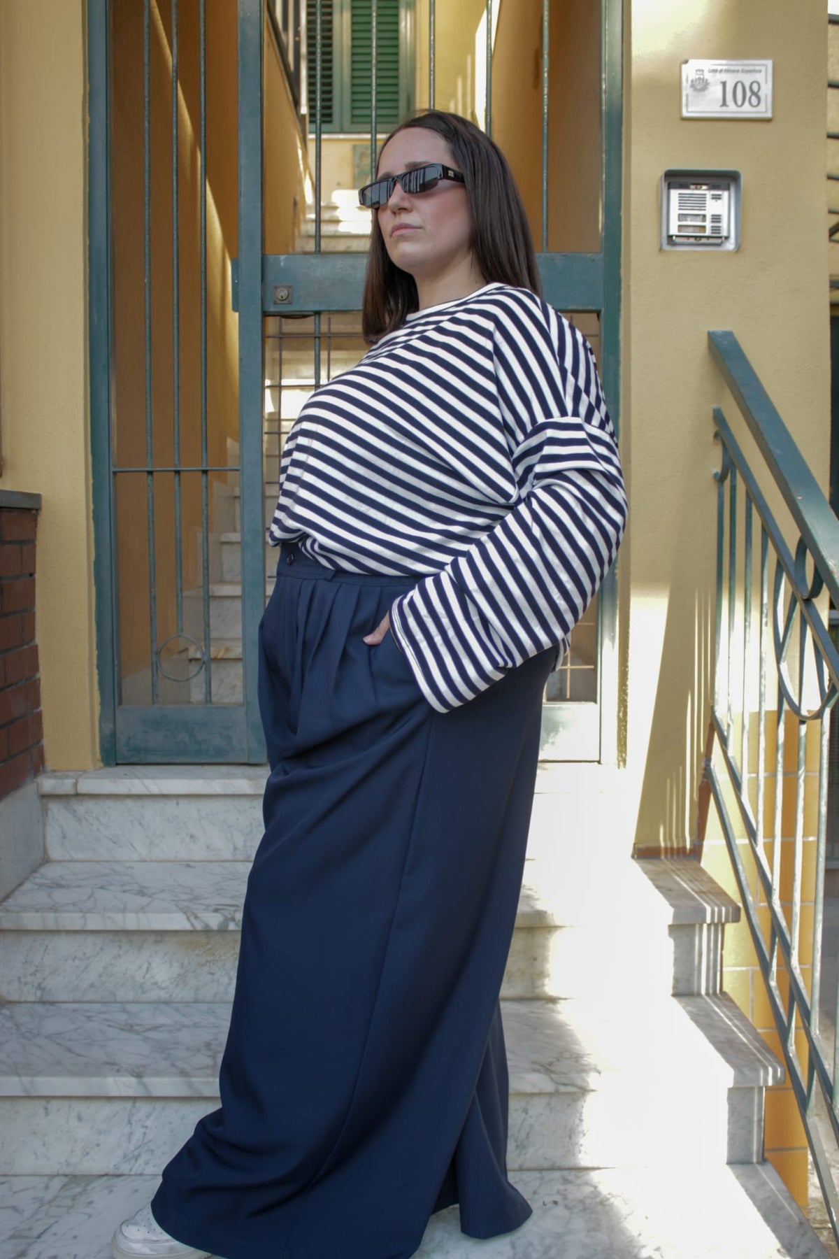 Maglia Righe Over
