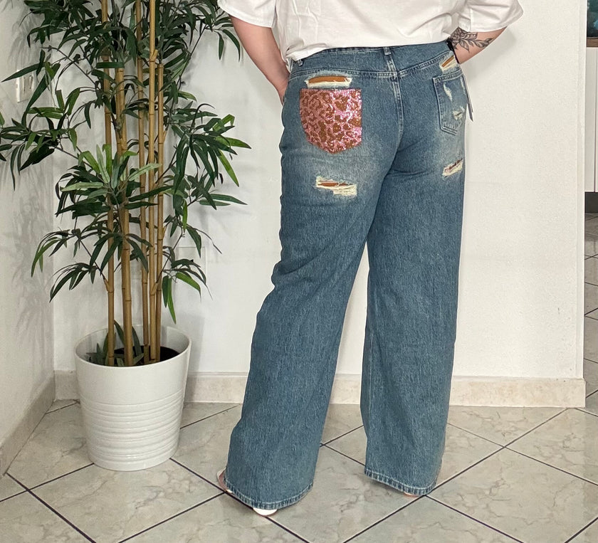 Jeans Tasca animalier