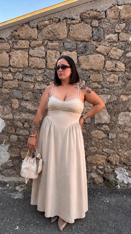 Dress Flora beige