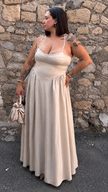 Dress Flora beige