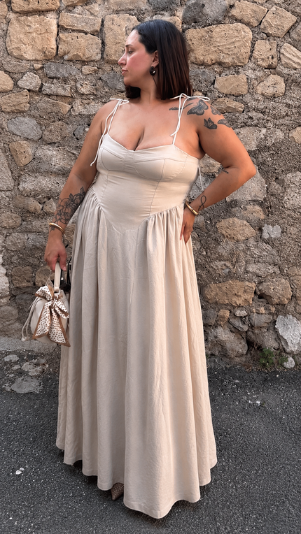 Dress Flora beige