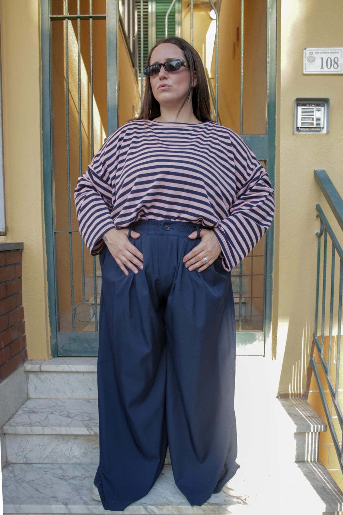 Maglia Righe Over