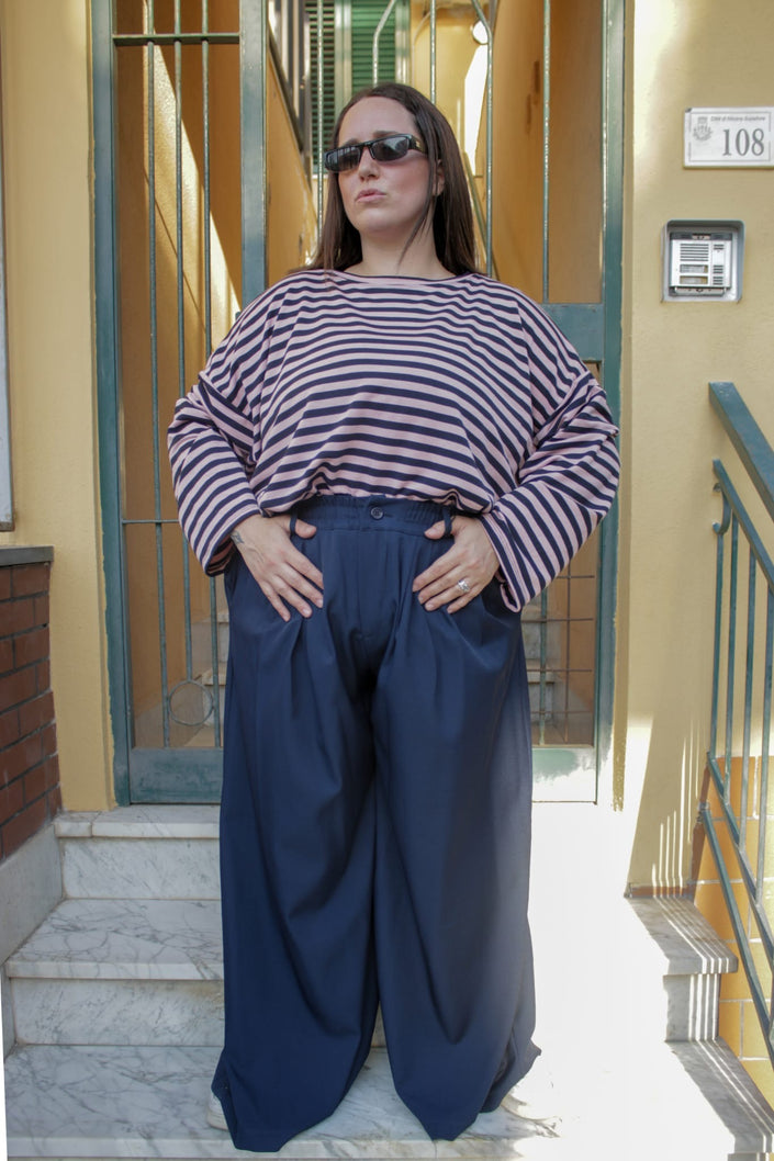 Maglia Righe Over