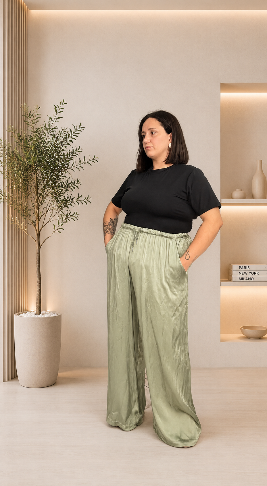 Pantalone Satinato