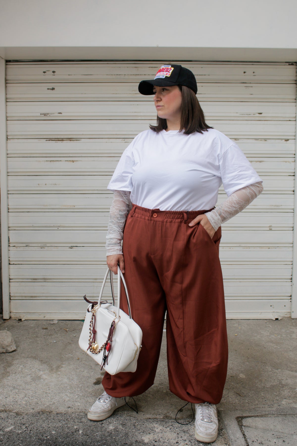 Maglia manica pizzo