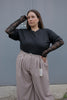 Maglia manica pizzo